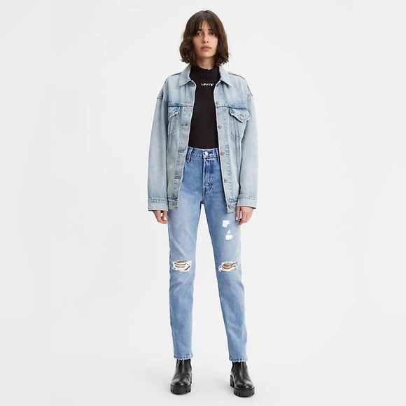 Levi’s 501 Original Distressed Denim Jeans Athens Crown Holes - Picture 11 of 16